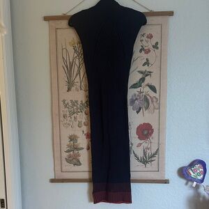 Le Lis Blanc Sleeveless Ribbed Turtleneck Maxi Dress - Size M. NEW